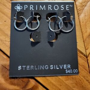 Primrose Sterling Silver Hoop Earrings
